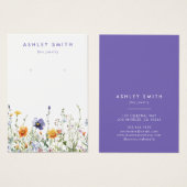 Wildflower Earring Display Kaart (Voorkant /achterkant)