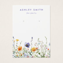 Wildflower Earring Display Kaart