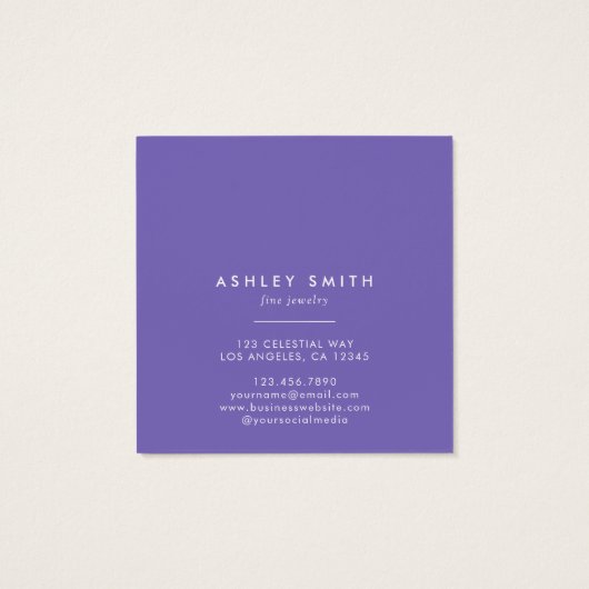 Wildflower Earring Display Kaart (Achterkant)