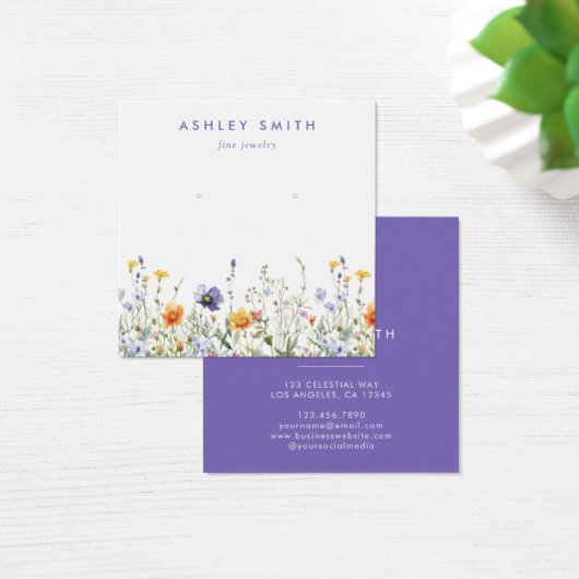 Wildflower Earring Display Kaart (Bureau)