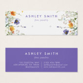 Wildflower Earring Display Kaart (Voorkant /achterkant)