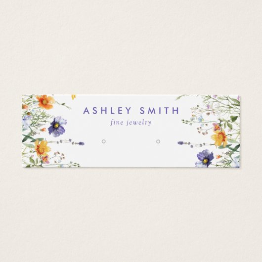 Wildflower Earring Display Kaart (Voorkant)
