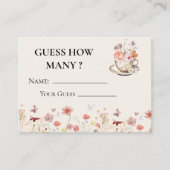 Wildflower een baby brouwt Guess Hoeveel Spel Informatiekaartje (Voorkant)