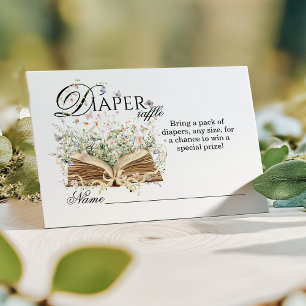 Wildflower Een nieuw hoofdstuk beginnen Baby showe Informatiekaartje