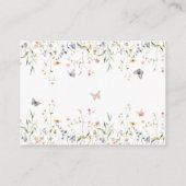 Wildflower Een nieuw hoofdstuk beginnen Baby showe Informatiekaartje (Achterkant)