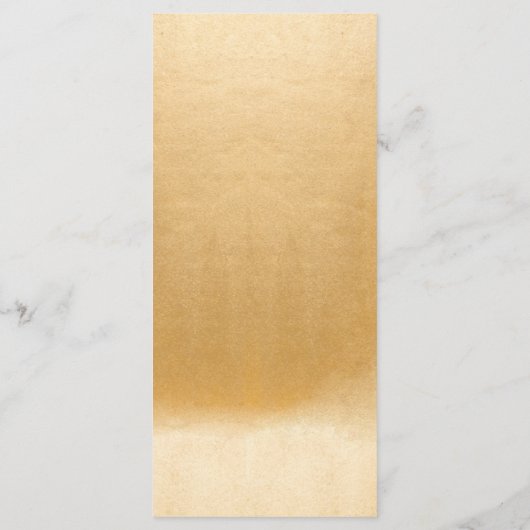 Wildflower Eenvoudig 3 gangen bruiloft menu (Achterkant)