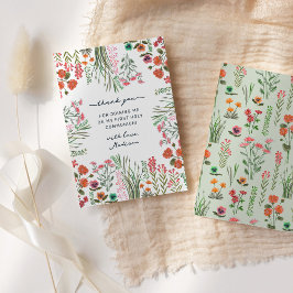 Wildflower Eerste Heilige Communie Bedankkaart