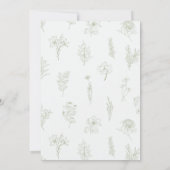 Wildflower Eerste Heilige Communie Kaart (Achterkant)