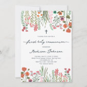 Wildflower Eerste Heilige Communie Kaart (Voorkant)