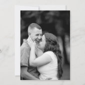 Wildflower Eggplant & Gold Lijst Weddenfoto Save The Date (Achterkant)