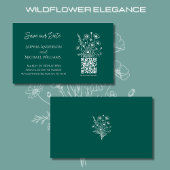 Wildflower Elegance-bruiloft Bewaar de datum- Groe Visitekaartje