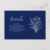 Wildflower Elegance-bruiloft details- Informatiekaartje (Voorkant)