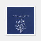 Wildflower Elegance-bruiloft- Servetten (Voorkant)