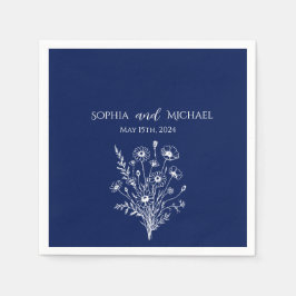Wildflower Elegance-bruiloft- Servetten