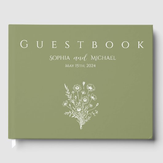 Wildflower Elegance-Gastenboek Gastenboek (Voorkant)