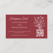 Wildflower Elegance-Registry-Honeymoon Visitekaartje (Achterkant)