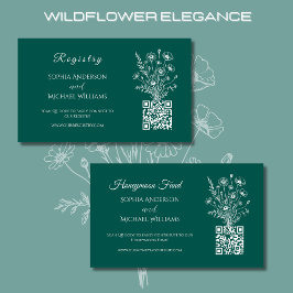 Wildflower Elegance-Registry-Honeymoon Visitekaartje