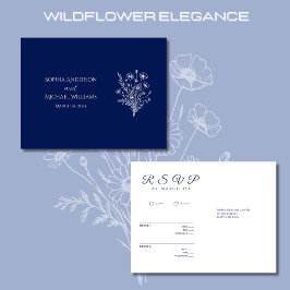 Wildflower Elegance-RSVP-Wedding- Briefkaart