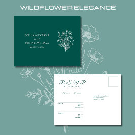 Wildflower Elegance-RSVP-Wedding- Briefkaart