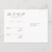 Wildflower Elegance-RSVP-Wedding- Briefkaart (Achterkant)