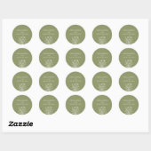Wildflower Elegance- Trouwstickers Ronde Sticker (Vel)