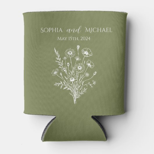 Wildflower Elegance-Wedding- Blikjeskoeler (Voorkant)