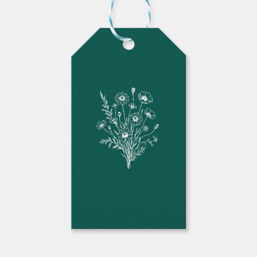 Wildflower Elegance-Wedding- Cadeaulabel (Voorkant)