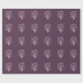 Wildflower Elegance-Wedding- Cadeaupapier (Vlak)