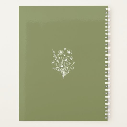 Wildflower Elegance-Wedding-Planner Planner (Achterkant)