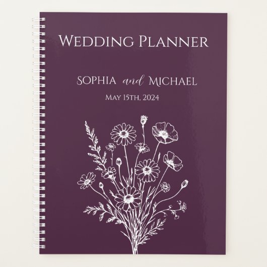 Wildflower Elegance-Wedding-Planner Planner (Voorkant)