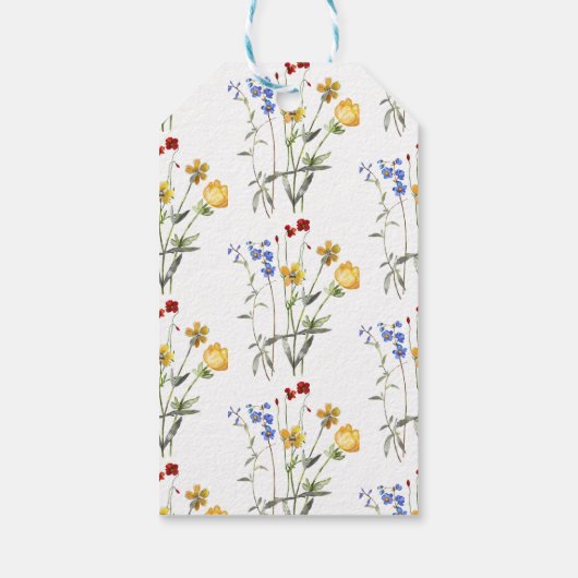 Wildflower Elegant Dank u Vrijgezellenfeest Cadeaulabel (Achterkant)