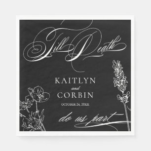 Wildflower Elegant Gothic Wedding Servet