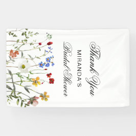 Wildflower Elegant Thank you Bridal Shower Spandoek
