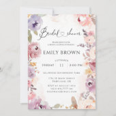 Wildflower elegant vrijgezellenfeest kaart (Voorkant)