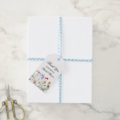 Wildflower Elegante Dank je Bruidsfeest Cadeaulabel (Met Touw)