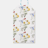 Wildflower Elegante Dank je Bruidsfeest Cadeaulabel (Achterkant)