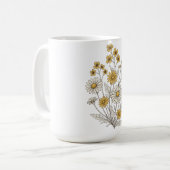  Wildflower en Daisy Floral Mok Retro (Voorkant links)