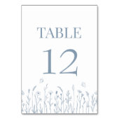 Wildflower en Vlinders Tafelnummer Kaart (Achterkant)