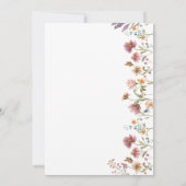 Wildflower Engagement Party Uitnodiging (Achterkant)