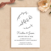 Wildflower Engagement Party Uitnodiging