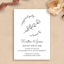 Wildflower Engagement Party Uitnodiging