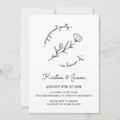 Wildflower Engagement Party Uitnodiging (Voorkant)