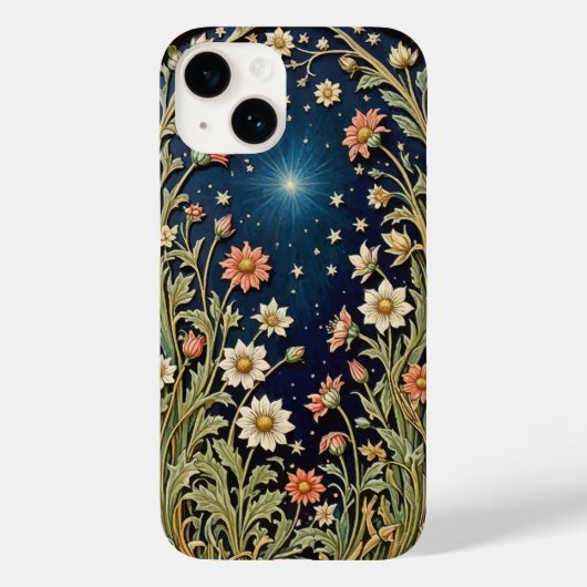 Wildflower Evening Wishing Star iPhone Case (Achterkant)