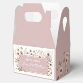 Wildflower Fairy gedempte Blush Garden Tea Party Bedankdoosjes (Geopend)
