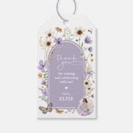 Wildflower Fairy Lavendel Garden Verjaardagsgunste Cadeaulabel