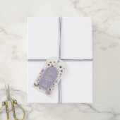 Wildflower Fairy Lavendel Garden Verjaardagsgunste Cadeaulabel (Met Touw)