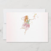 Wildflower Fairy Verjaardag Foto Dank je Kaart (Achterkant)