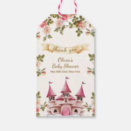 Wildflower Fairytale Castle Baby Shower Thank You Cadeaulabel