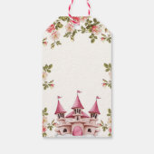 Wildflower Fairytale Castle Baby Shower Thank You Cadeaulabel (Achterkant)