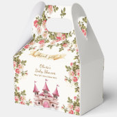 Wildflower Fairytale Princess Castle Baby Shower Bedankdoosjes (Achterkant)